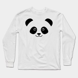 Cute Panda Face Long Sleeve T-Shirt